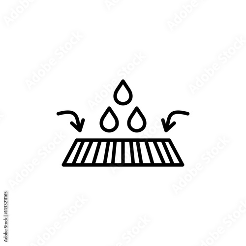 Sewer drain icon vector illustration web design element