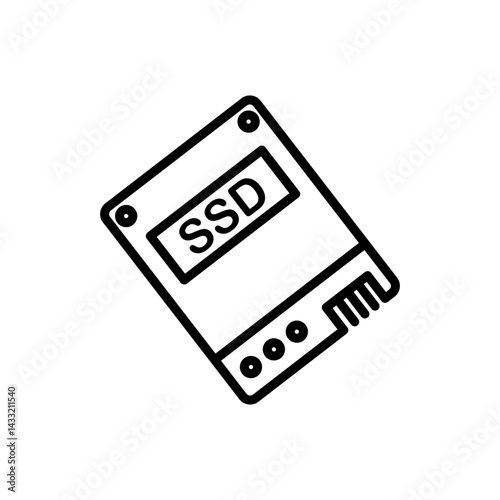 SSD icon vector illustration web design element