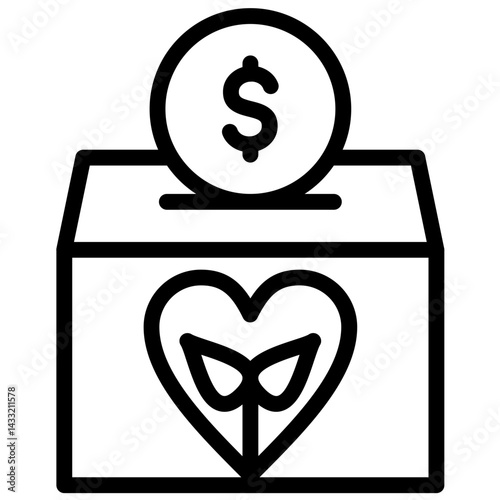 Charity Box Icon