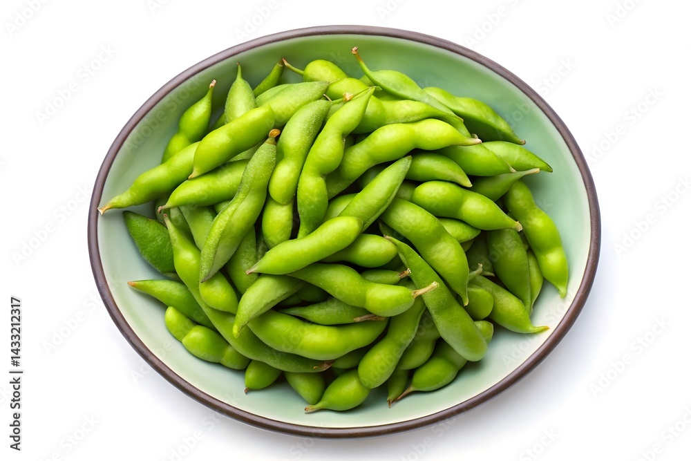 Fresh Edamame in a Bowl, Ready to Enjoy Fresh Edamame in a Bowl, Ready to Enjoy