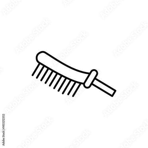 Wire brush icon vector illustration web design element