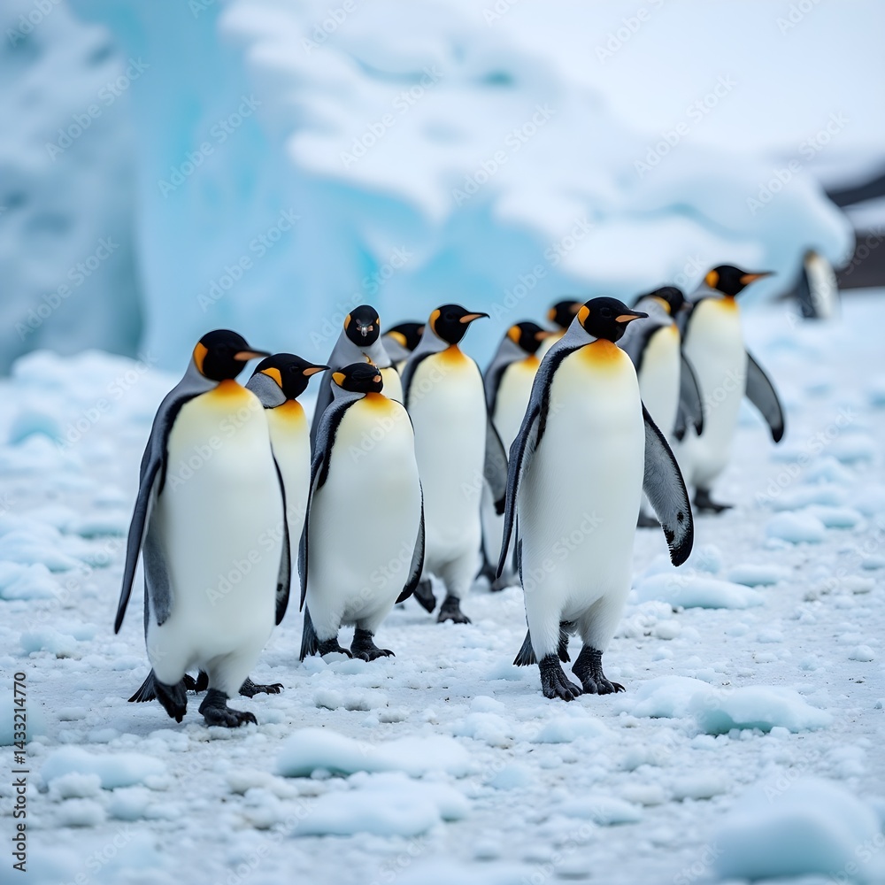 Fototapeta premium March of the Penguins