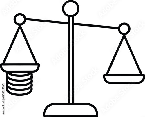 vector illustration of scale