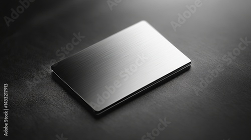 Obraz na płótnie Showcase your designs with this metal business card mockup template.
w salonie
