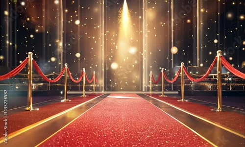red carpet entrance to vip event animation