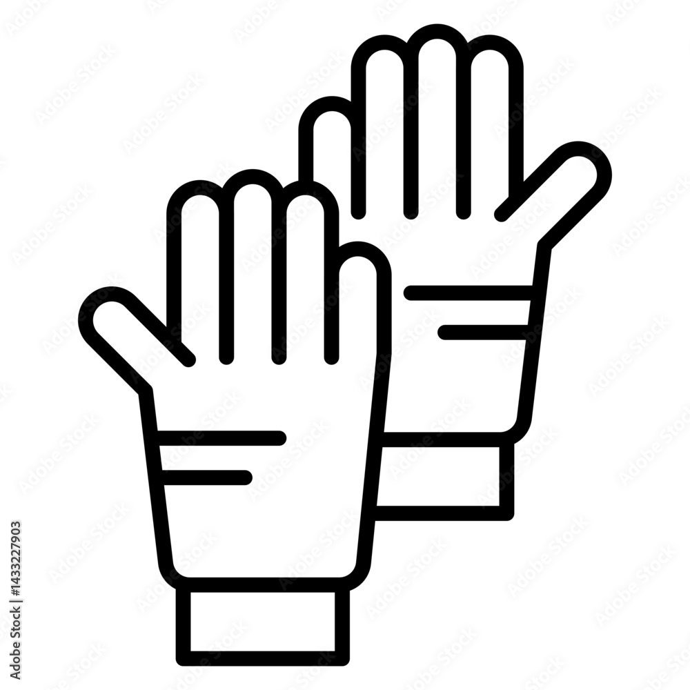 Mining Gloves Icon Mining Gloves Icon