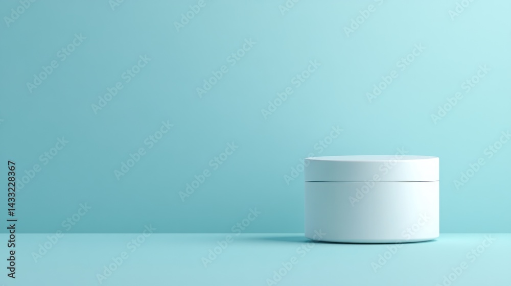 Simple, clean, cosmetic product presentation