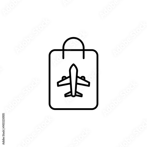 duty free icon vector sign