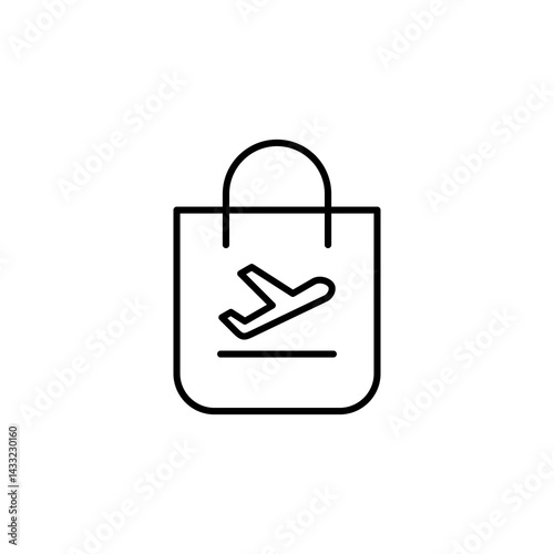 duty free icon vector sign