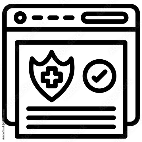 Online Insurance Enrollment Icon