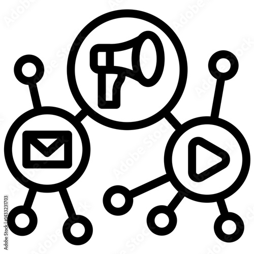 Viral Distribution Icon