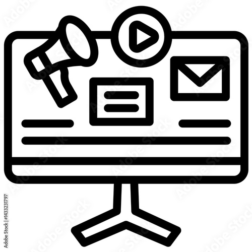 Digital Advertising Icon