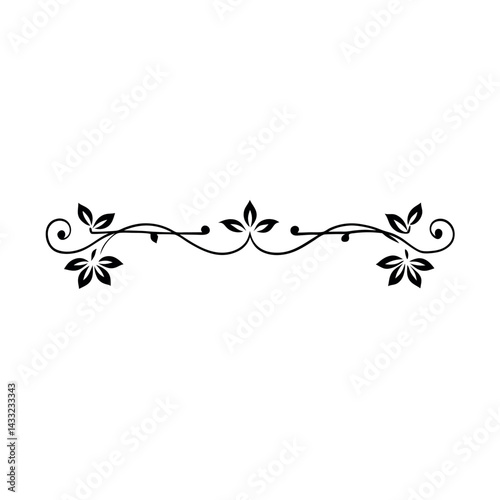 floral border ornaments elegant page dividers artwork