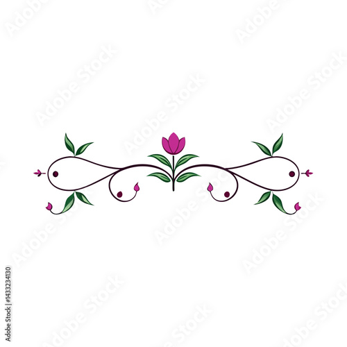 floral border ornaments elegant page dividers bundle