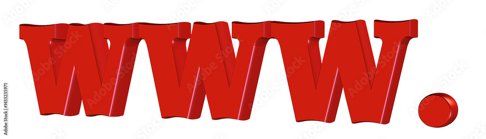Internet symbol www isolated
