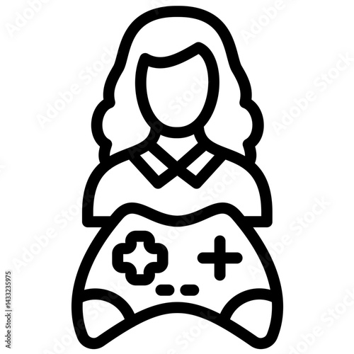 Gamer Female Icon