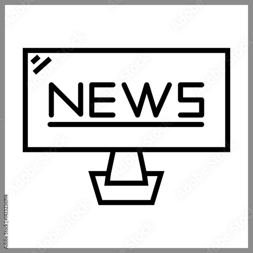 News Broadcast Icon Design