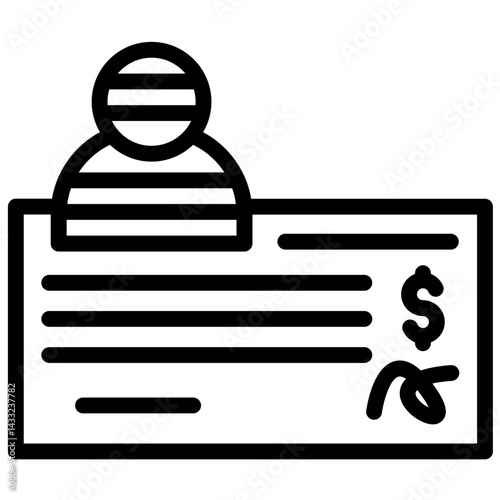 Cheque Fraud Icon