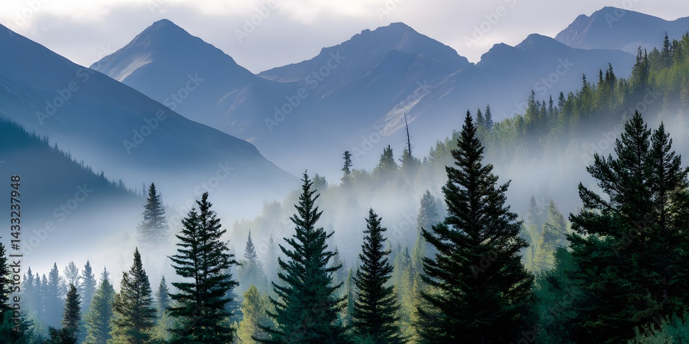 Obraz premium High definition natural scenery of mountains rivers and streams