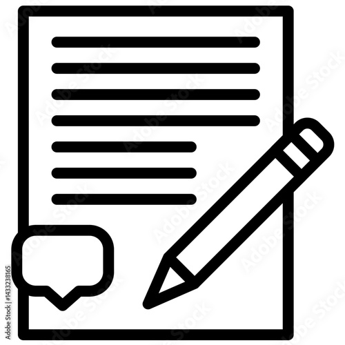 Speech Writing Icon