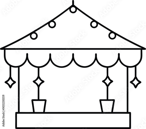 circus tent vector