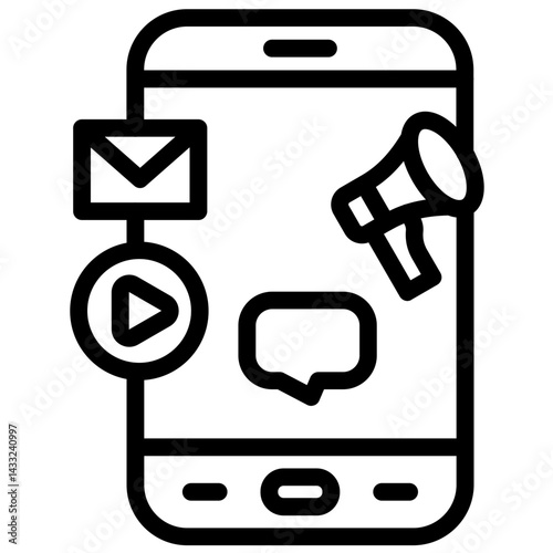 Social Media Advertising Icon