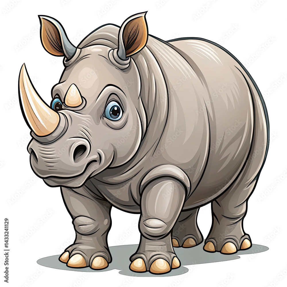Fototapeta premium rhino vector illustration
