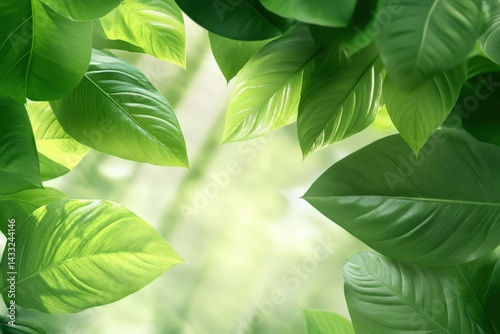 Green leaves background texture