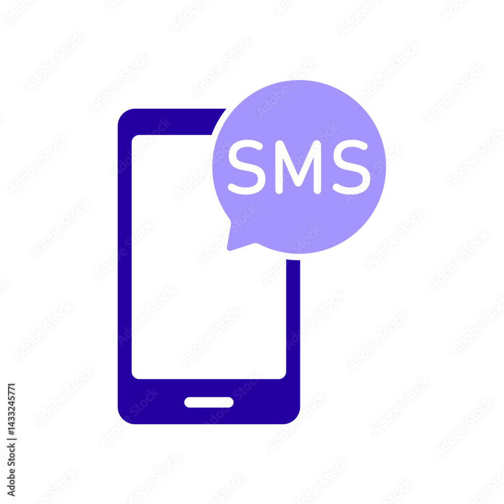 Icon a sms, isolated against a clean background. Icon a sms, isolated against a clean background.