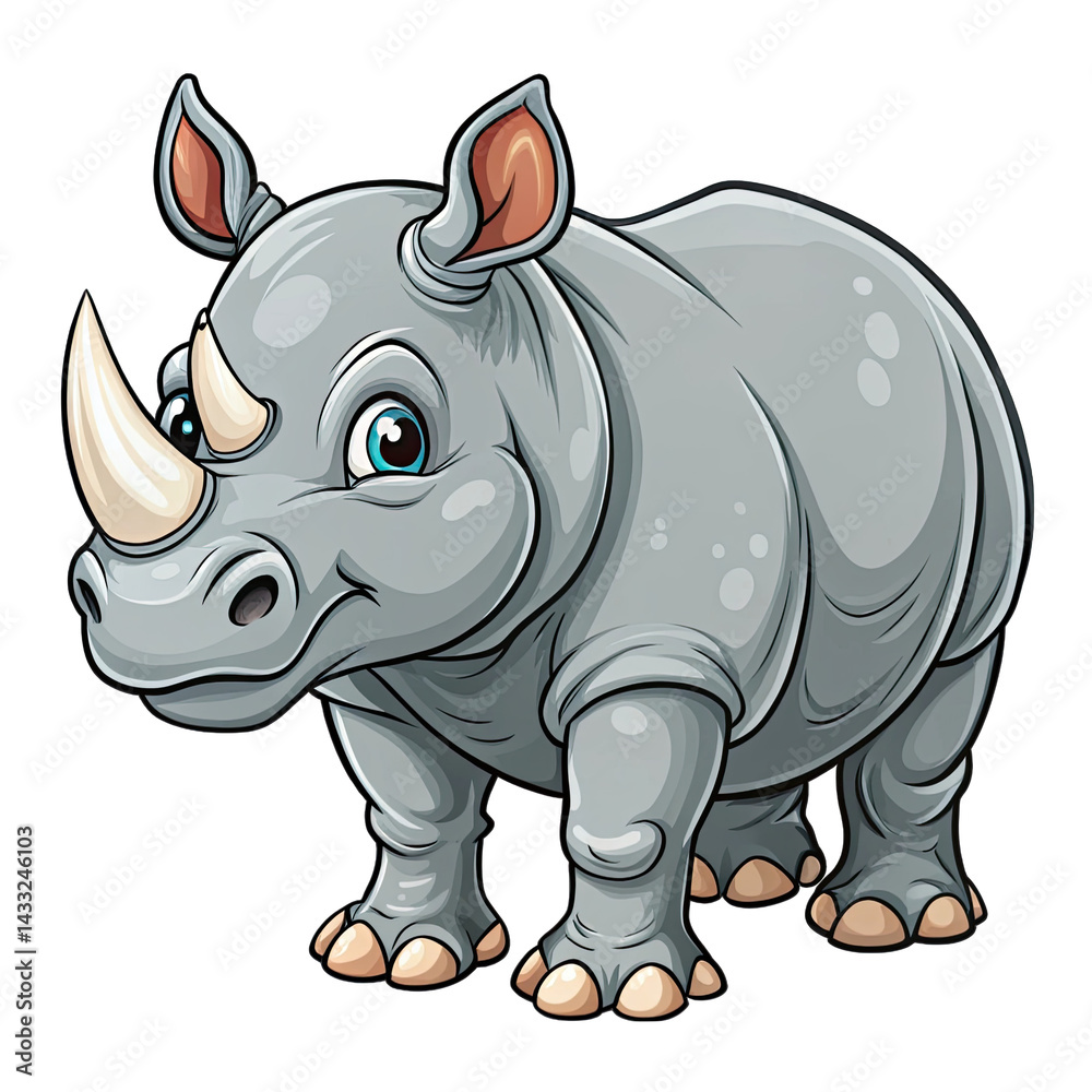 Obraz premium rhino vector illustration