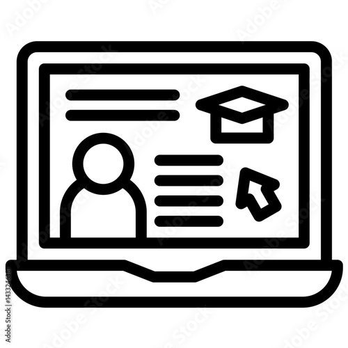 Distance Learning Icon