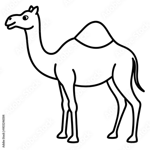 Abstract Camel Linework