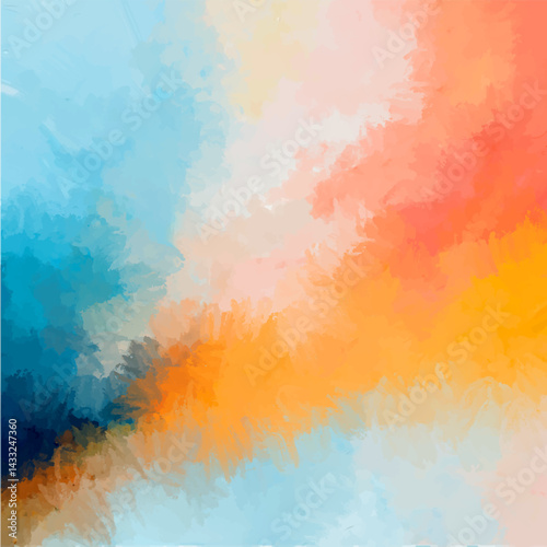 Abstract background with hand painted minimal modern art design 