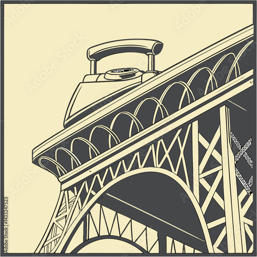 vector illustration of bridge