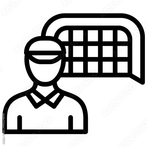 Field Hockey Umpire Icon