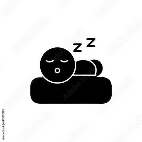 creative details Sleepy zzz icon vector Illustration