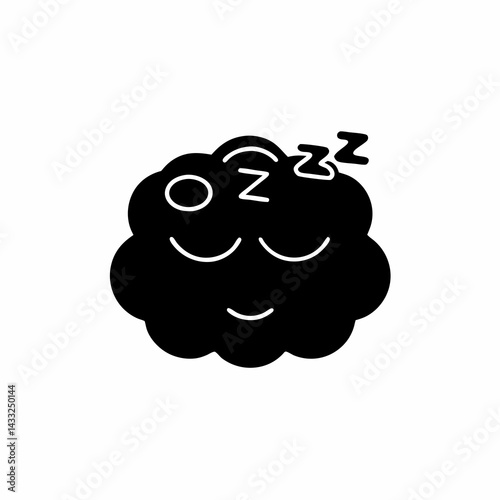 creative details Sleepy zzz icon vector Illustration