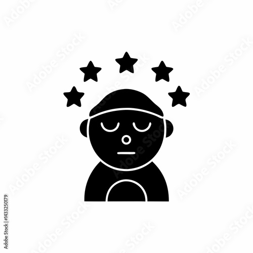 creative details Sleepy zzz icon vector Illustration