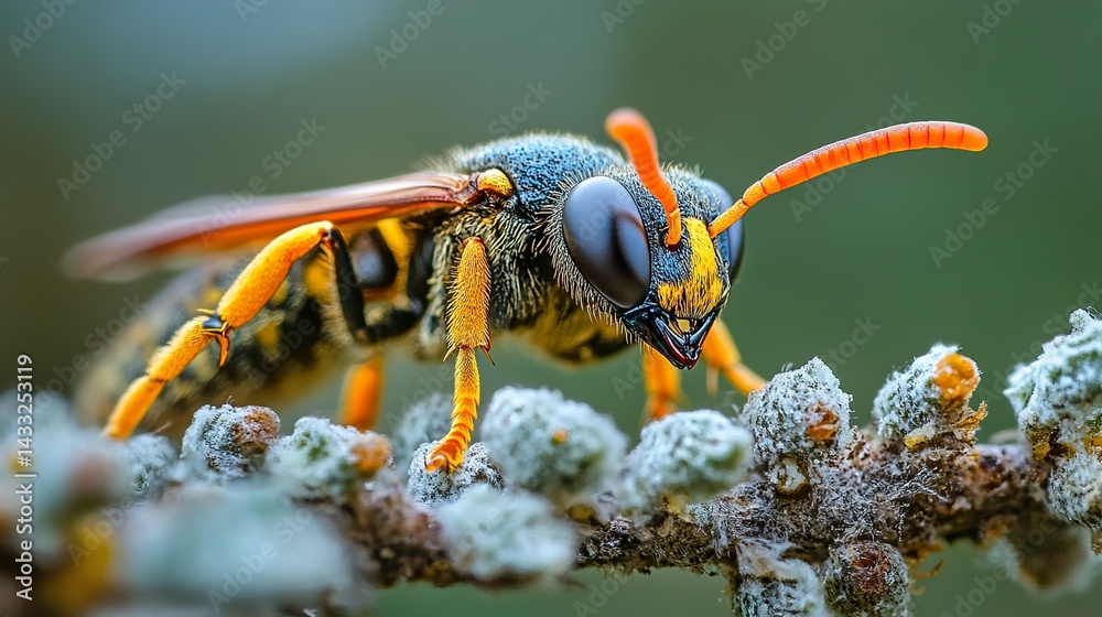 Macro Shot of a Bee Macro Shot of a Bee