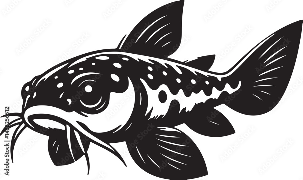 Fototapeta premium fish simple icon. Vector ICON all icon Viktor