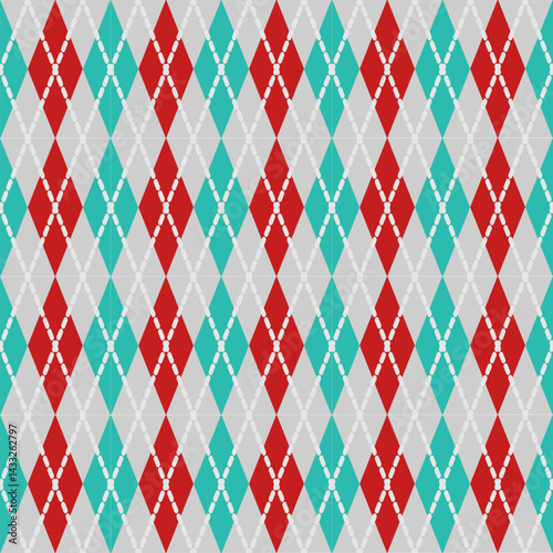 Very beautiful seamless pattern design for decorating, wallpaper, fabric, backdrop and etc. Seamless argyle pattern. 