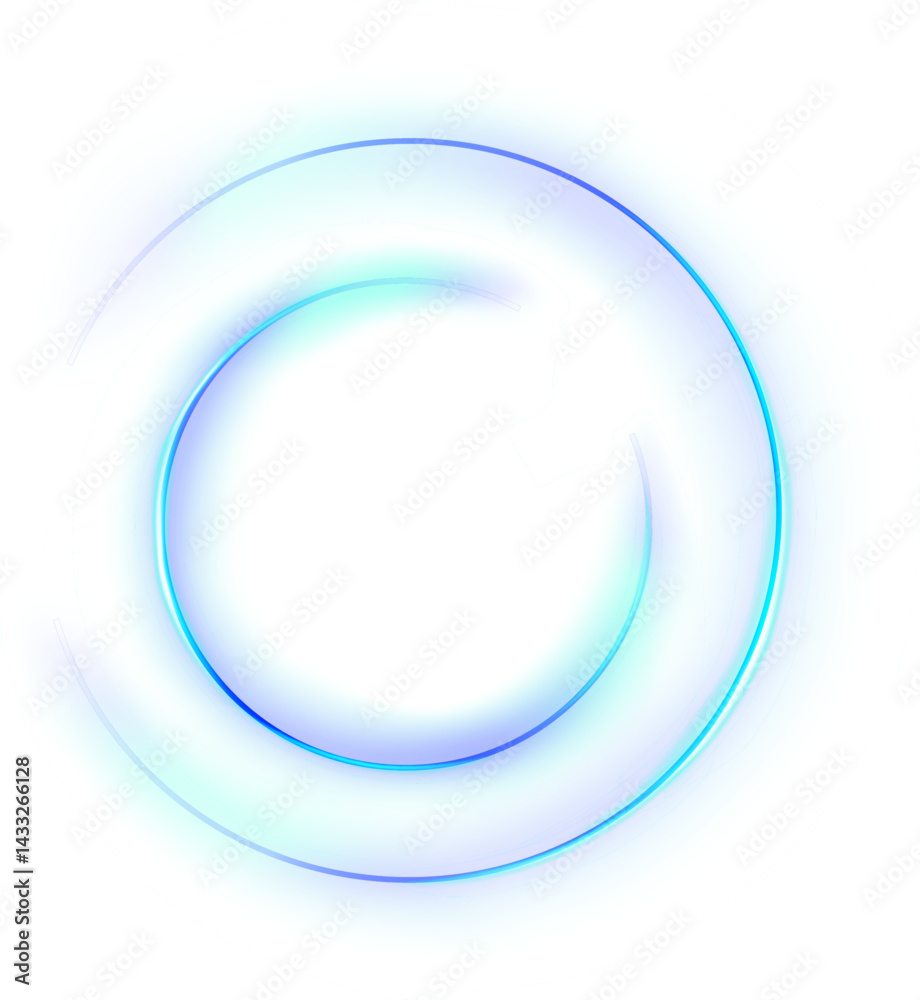 Obraz premium Blue Light Circle