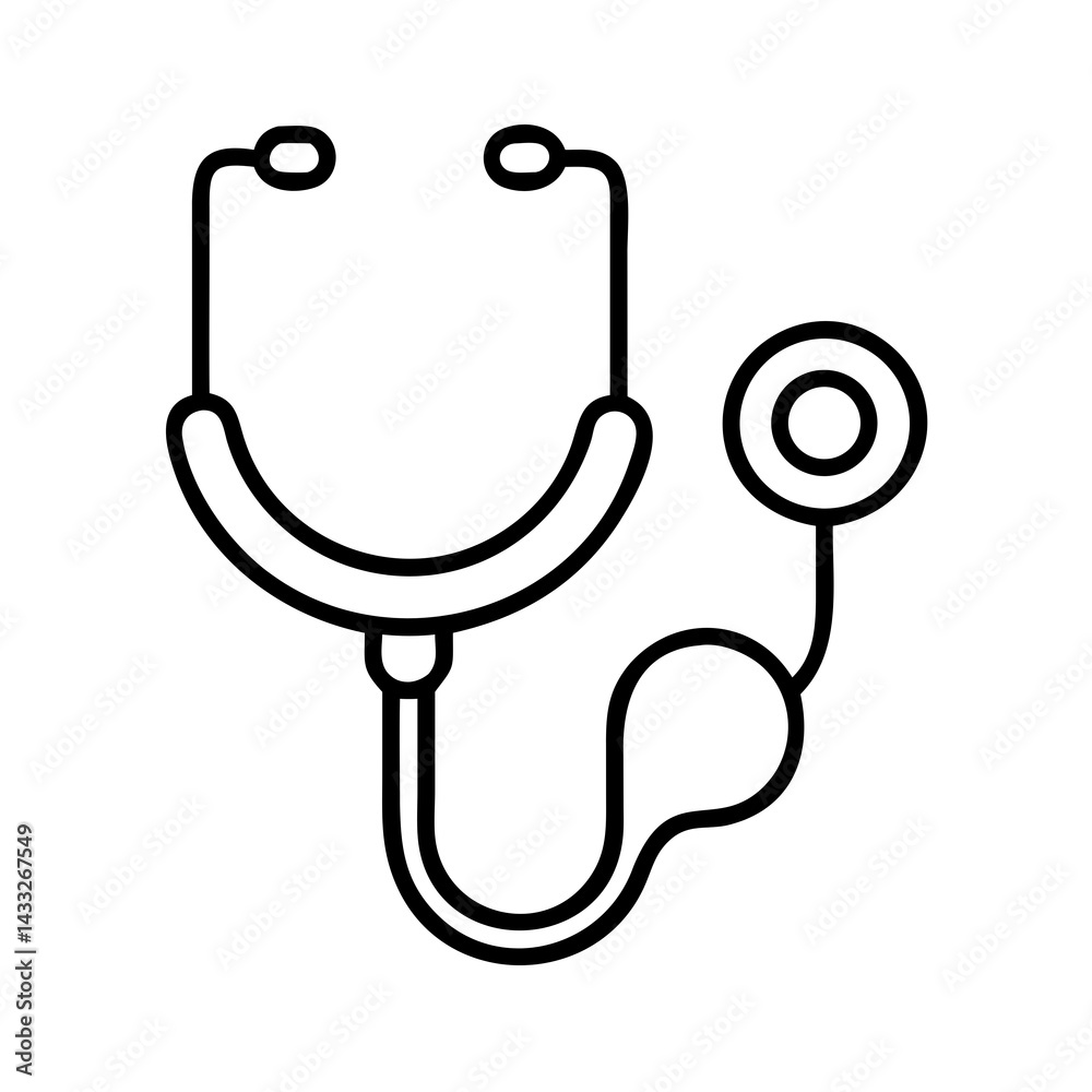 Stethoscope Line Icon
Stethoscope Line Icon