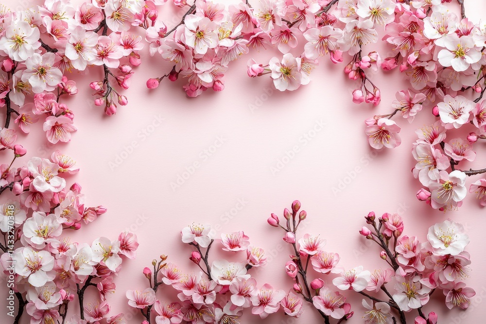 Beautiful Cherry Blossom Frame for Spring and Nature Lovers Beautiful Cherry Blossom Frame for Spring and Nature Lovers