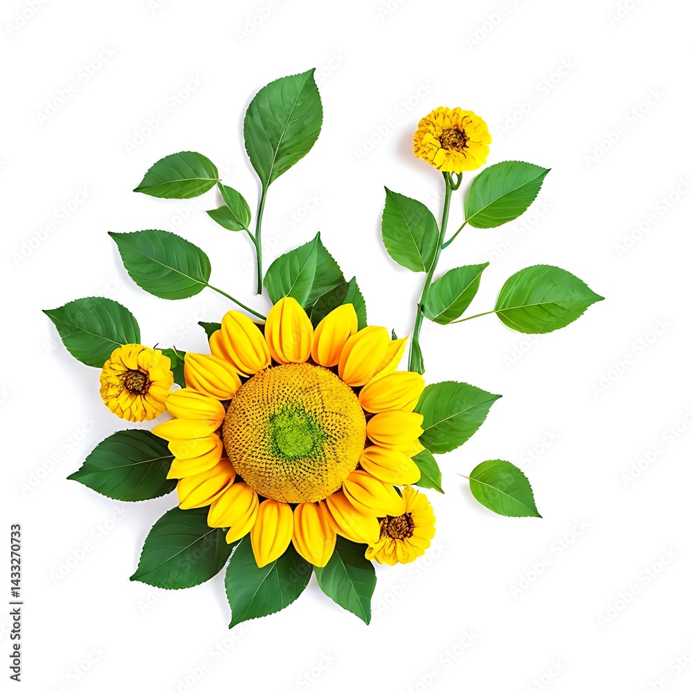 Naklejka premium High Resolution Sunflower Photo