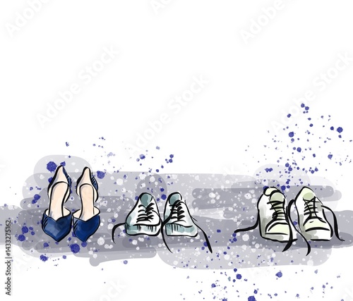 3 pairs of shoes