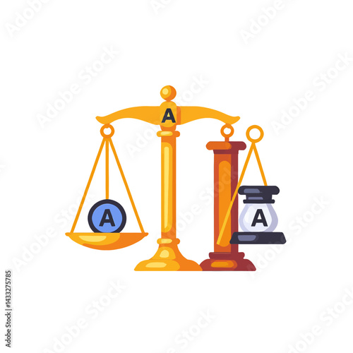 Balance_Scale-Letter_A-Equality-Weight_Illustration