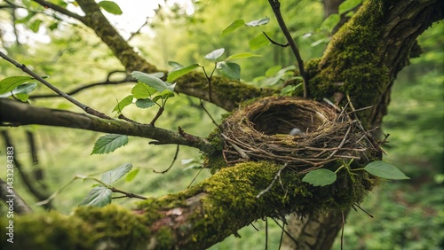 bird nest on tree