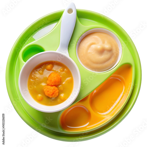 Wallpaper Mural Baby food kids suction plate cut out isolated on transparent background Torontodigital.ca