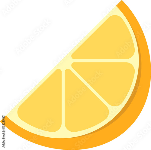 Simple lemon fruit illustration